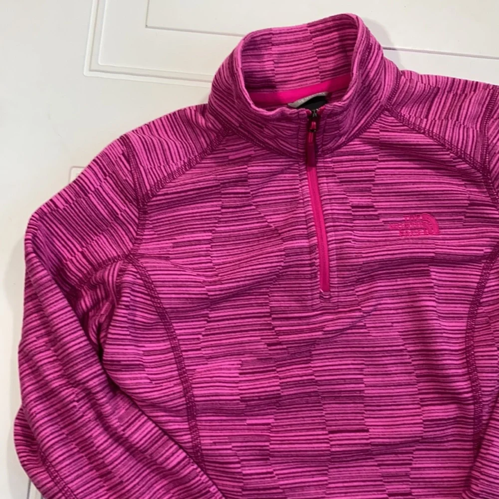 The North Face Women’s Fleece Quarter Zip Pink S - Picture 2 of 8